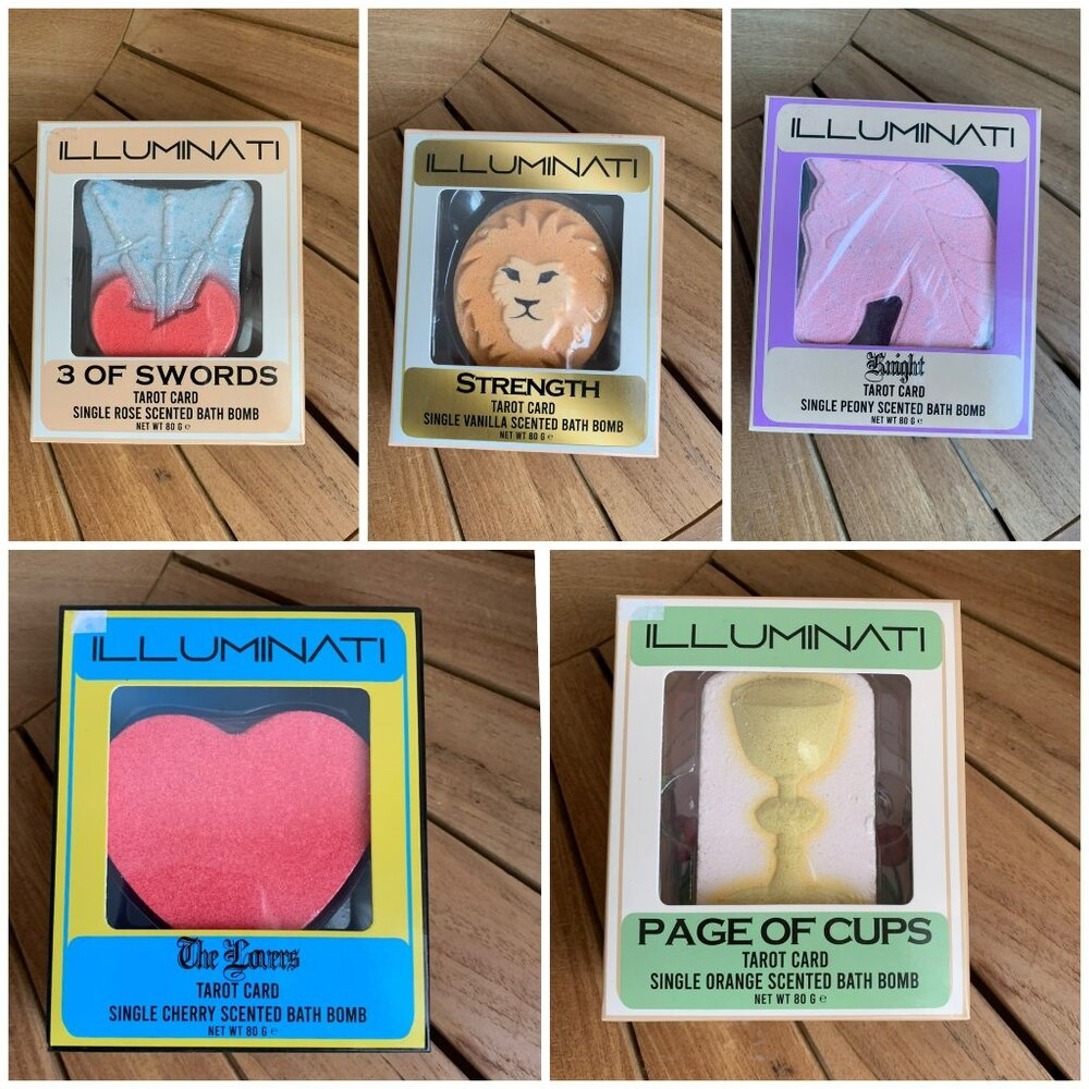 Illuminati Tarot‎ Card Scented Bath Bomb Set